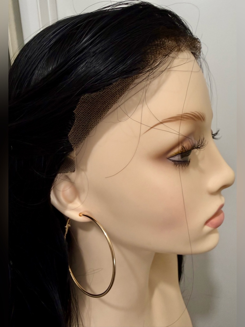 HAIR, 30” Long Layers, Lace Front, Jet Black - Picture 8 of 12